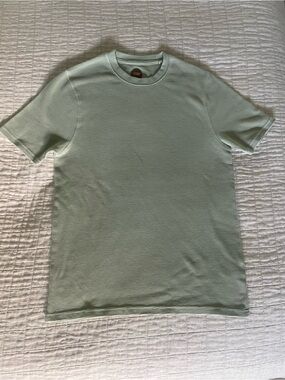 Common People Mens Ribbed
Texture Crew Neck T-Shirt
Light Green Size S